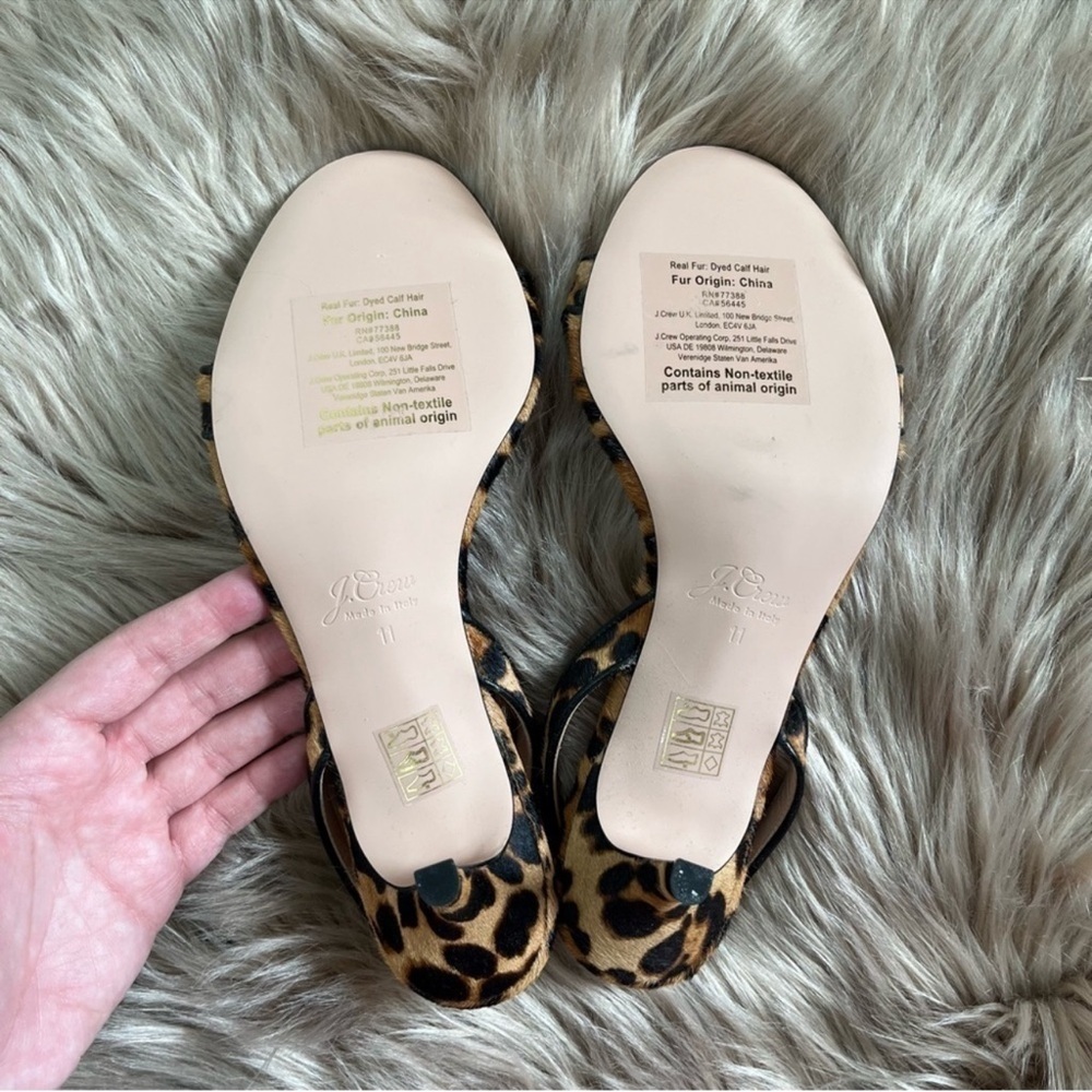 J. Crew Leopard Print Sandals - Picture 8 of 9